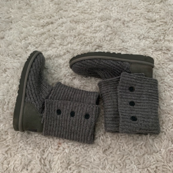 Gray Wool Ugg Boots - Picture 3 of 4